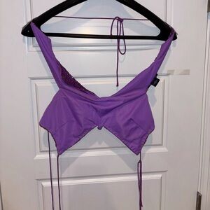 Iconic 90s butterfly top Deep Purple
